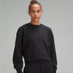 Lululemon cropped sweatshirt terry cloth size 10